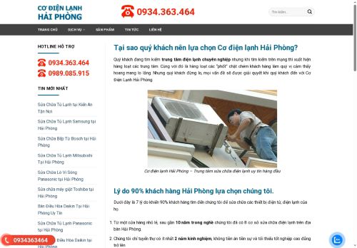 codienlanhhaiphong.net capture - 2025-06-21 01:16:47