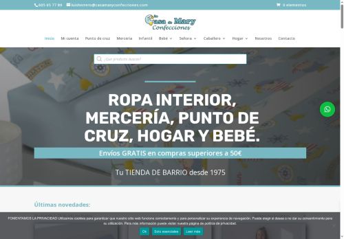 casamaryconfecciones.com capture - 2025-06-21 15:29:13