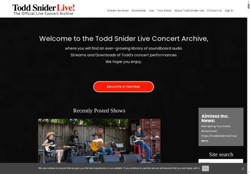 toddsniderlive.com capture - 2025-06-21 18:36:33