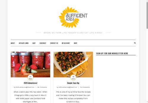 sufficientacres.com capture - 2025-06-21 20:32:34