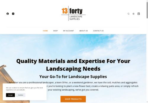 13fortylandscapesupplies.com capture - 2025-06-21 20:36:24