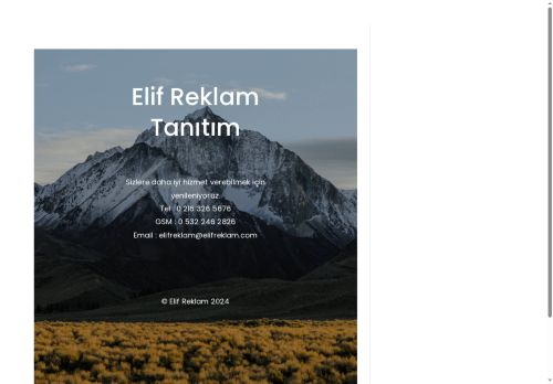 elifreklam.com capture - 2025-06-22 01:51:08