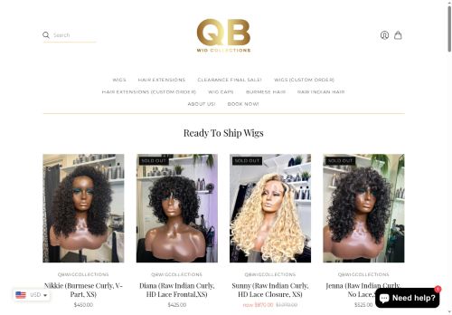 qbwigcollections.com capture - 2025-06-22 02:11:03