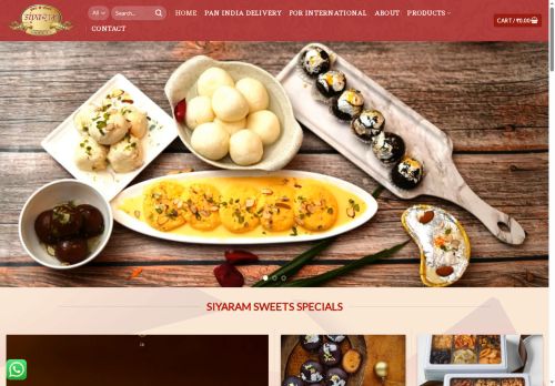 siyaramsweets.com capture - 2025-06-22 02:28:45