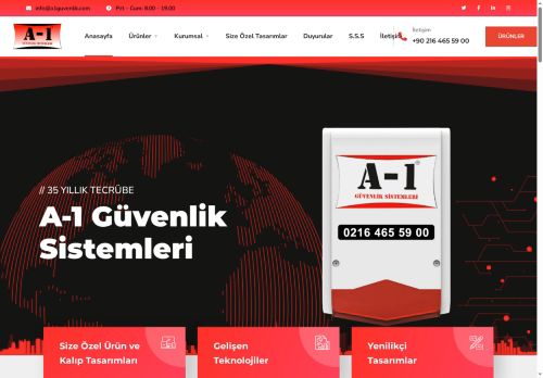 a1guvenlik.com capture - 2025-06-22 03:44:58