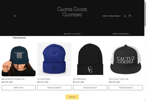 cactuzgoonzclothing.com capture - 2025-06-22 14:16:13