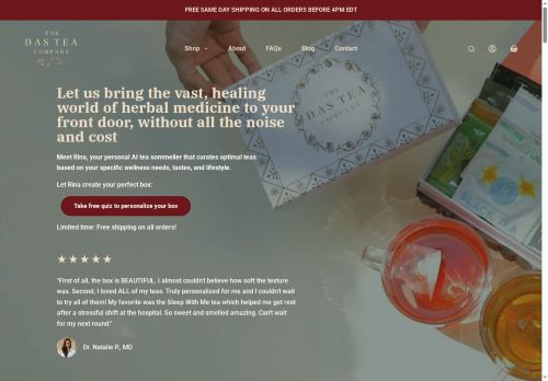 dasteacompany.com capture - 2025-06-22 16:47:47