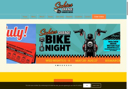 Sickies Garage Burgers & Brews capture - 2025-06-25 18:46:22