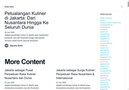 tower-foam.com capture - 2025-06-26 01:27:08