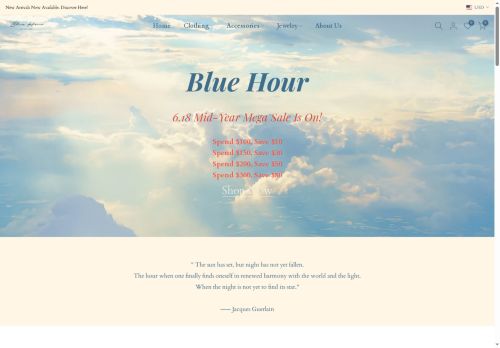 bluehourclothing.com capture - 2025-06-26 08:43:09