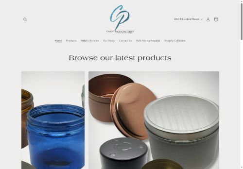 candlepackagingdepot.com capture - 2025-06-26 09:29:47