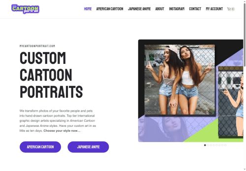mycartoonportrait.com capture - 2025-06-26 10:51:48