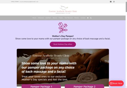 essenseaestheticbeautyclinic.co.uk capture - 2025-06-26 17:18:09