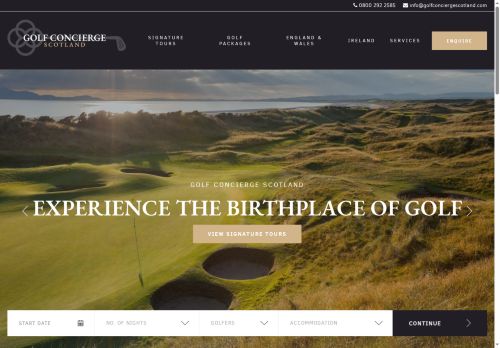 Golf Concierge Scotland capture - 2025-06-28 09:33:20