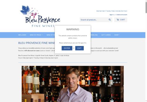 bleuprovencefinewines.com capture - 2025-06-28 14:47:50