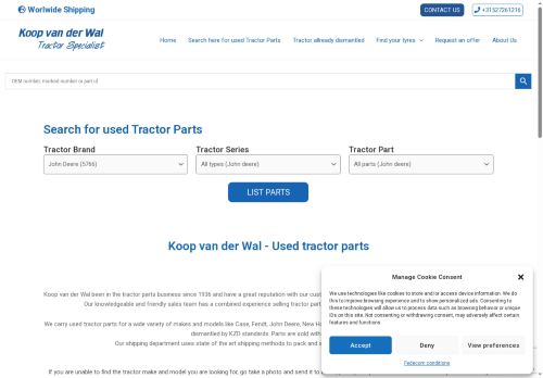 koopvanderwalusedparts.com capture - 2025-06-28 16:41:08