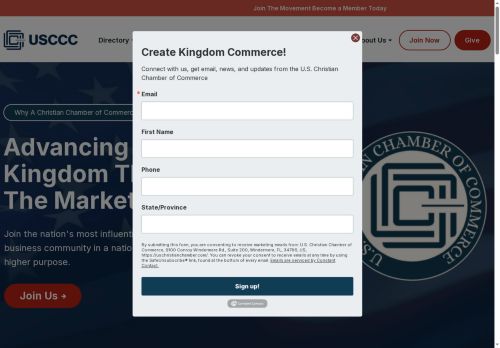 uschristianchamber.com capture - 2025-06-28 16:49:55