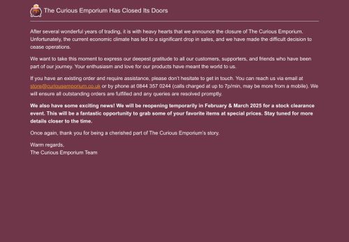 curiousemporium.co.uk capture - 2025-06-29 14:24:29