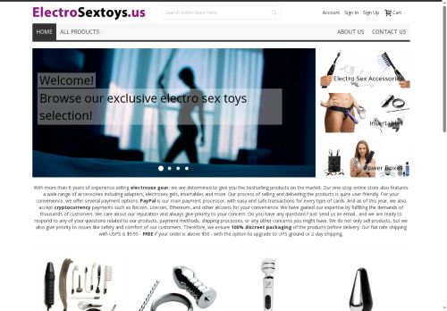 electrosextoys.us capture - 2025-06-29 18:11:08