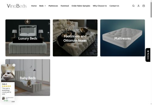 vinobeds.co.uk capture - 2025-06-30 09:28:08
