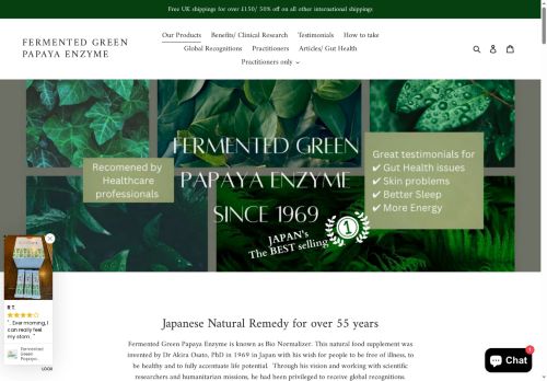 fermentedgreenpapayaenzyme.com capture - 2025-06-30 11:31:24