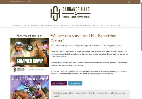sundancehillsequestrian.com capture - 2025-06-30 13:25:18