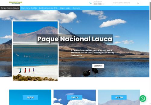 tourparquenacionallauca.com capture - 2025-06-30 15:33:02