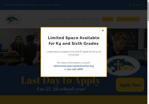 perryhallchristian.org capture - 2025-06-30 17:24:42