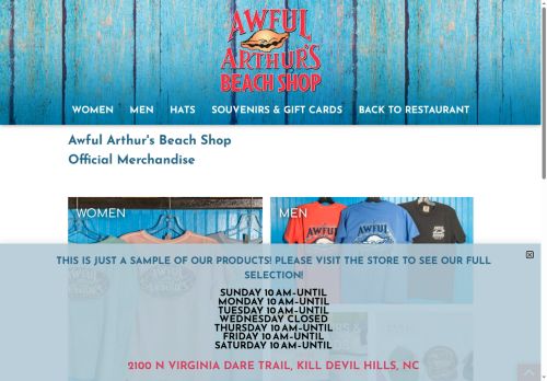 awfularthursbeachshop.com capture - 2025-07-01 09:12:04