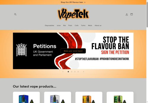 vapetek.co.uk capture - 2025-07-01 22:49:47