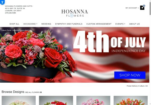 hosannaflowers.com capture - 2025-07-02 03:13:29