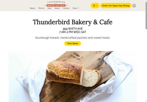 thunderbirdbakery.com capture - 2025-07-02 09:37:42