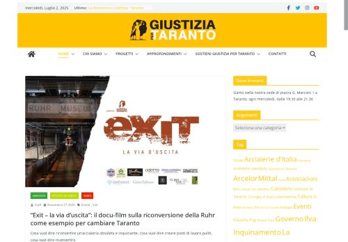 giustiziapertaranto.org capture - 2025-07-02 13:40:54