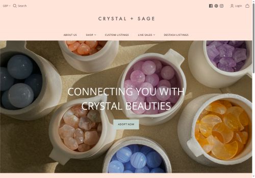 crystalandsage.co.uk capture - 2025-07-02 19:17:20