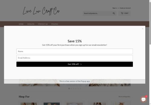 liveluvcraftco.com capture - 2025-07-03 09:28:38