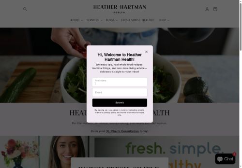 heatherhartmanhealth.com capture - 2025-07-03 13:09:46
