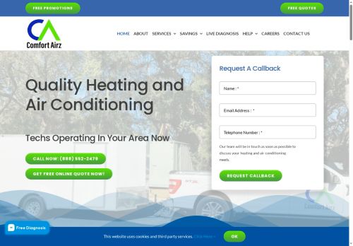 comfortairz.com capture - 2025-07-03 18:43:50