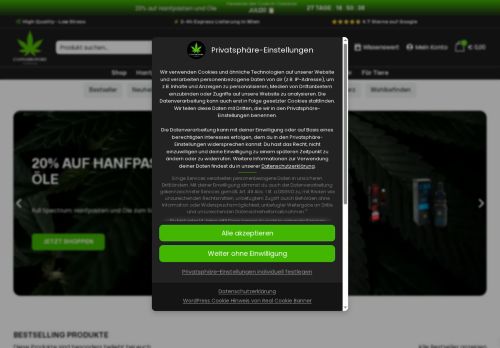 cannabisstorevienna.com capture - 2025-07-03 23:10:02