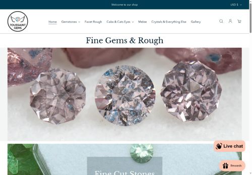 toussaintgems.com capture - 2025-07-04 07:08:49
