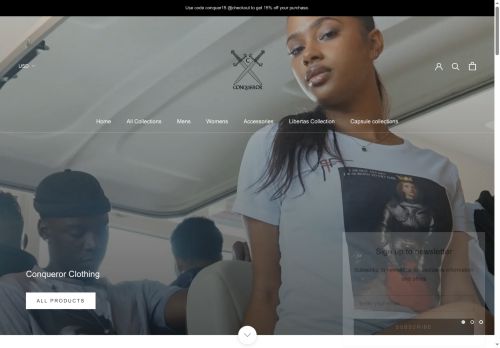 conquerorclothing.com capture - 2025-07-04 09:11:35