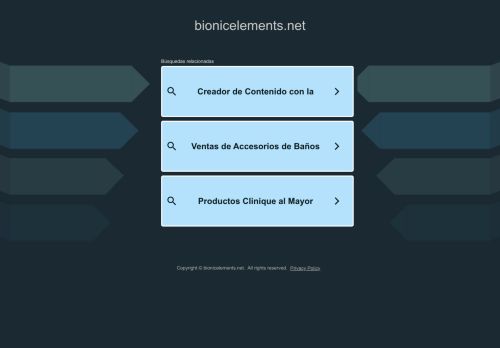 bionicelements.net capture - 2025-07-05 15:24:09