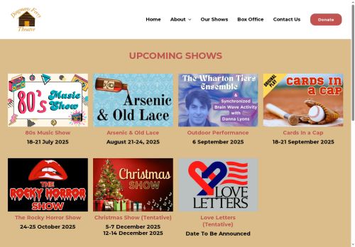 dingmansferrytheatre.com capture - 2025-07-05 18:06:03