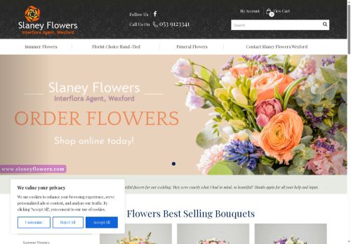 slaneyflowers.com capture - 2025-07-05 18:52:35