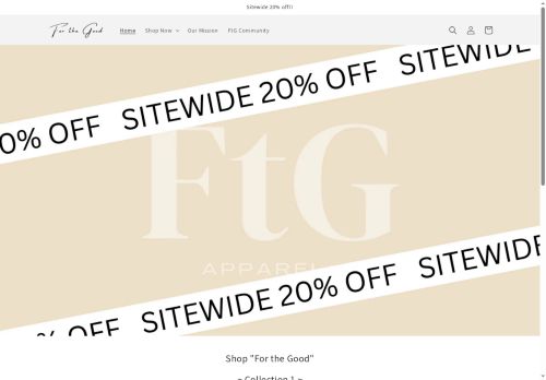 forthegoodapparel.com capture - 2025-07-06 03:47:21