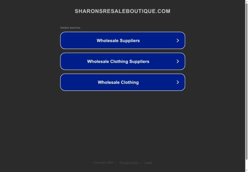 sharonsresaleboutique.com capture - 2025-07-06 04:44:23