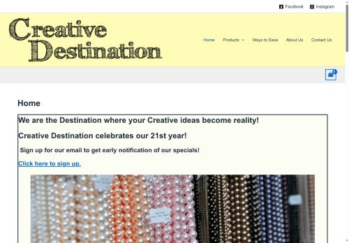 creativedestination.net capture - 2025-07-06 05:35:47