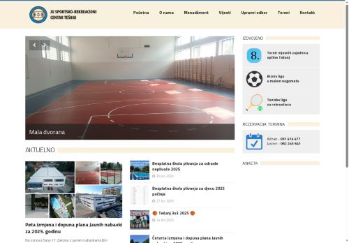 dvorana-tesanj.com capture - 2025-07-06 06:38:09