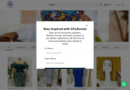 shopchyazozie.com capture - 2025-07-06 09:20:02