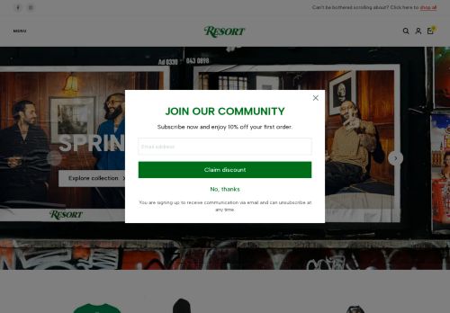 resortsportswear.com capture - 2025-07-06 12:52:30