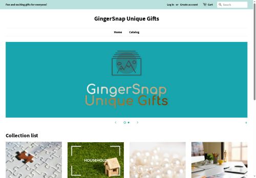 gingersnapuniquegifts.com capture - 2025-07-06 19:07:43